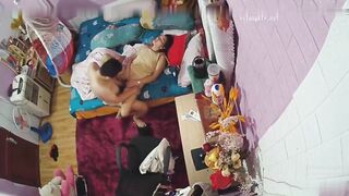 夫妻性事边操边吹头发
