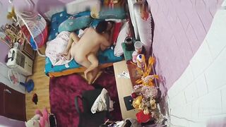 夫妻性事边操边吹头发