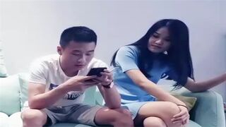约个蓝衣长发妹子TP啪